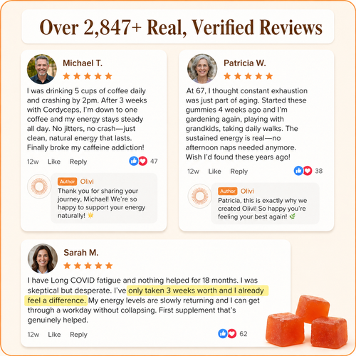Olivi Cordyceps Energy Gummies